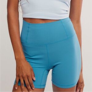 FP Movement by Free People Teal High-Rise Bike Shorts